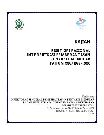 3. Kajian riset operasional intensifikasi ... - Dinkes Sulsel