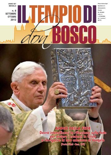 ANNO DELLA FEDE Dovrà intensificarsi la ... - Colle Don Bosco