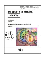 Rapporto di attività 2001/'02 - Scuola superiore medico-tecnica ...