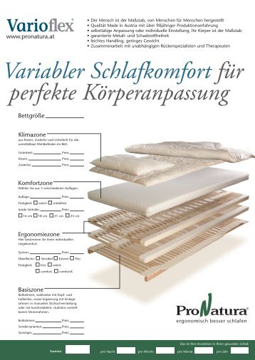 PN Produktblatt Varioflex - Schreinerei Ziegelmeier