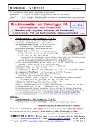 Drucktransmitter mit Datenlogger DL - Schriever-schulz.de