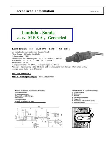 Lambda - Sonde - Schriever-schulz.de
