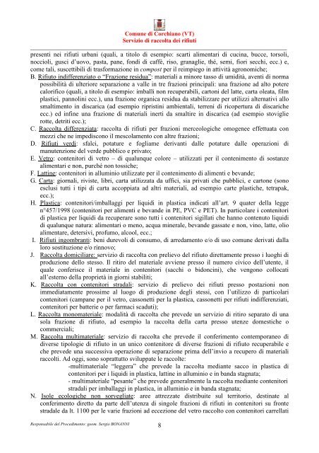 relazione tecnica - Comune di Corchiano