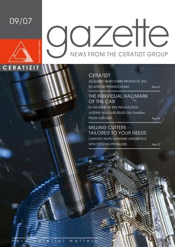 NEWS FROM THE CERATIZIT GROUP