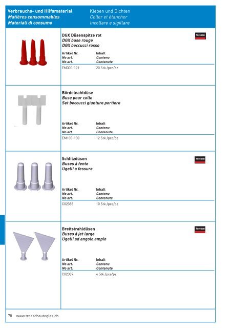 SOSTITUZIONE VETRI AUTO - Glas Trösch AG Autoglas