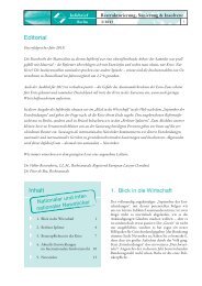 Infobrief Sanierungsrecht I/2013 - Schultze & Braun GmbH