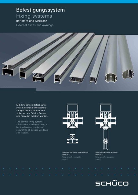 Befestigungssystem Fixing systems - Schüco