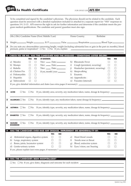 Health-Certificate-Formular