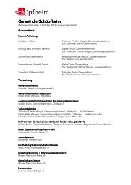 Ämterverzeichnis - Gemeinde Schüpfheim