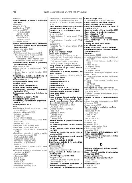 Classificazione delle malattie, dei traumatismi, degli interventi