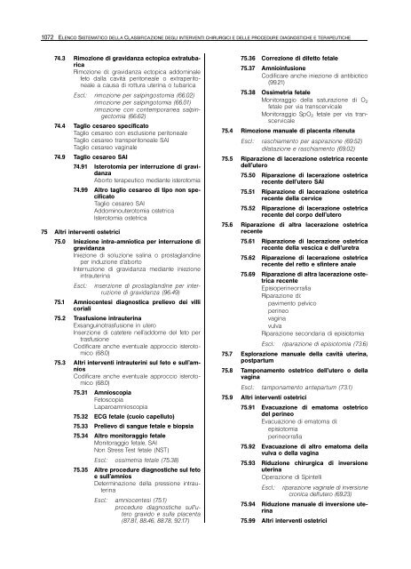 Classificazione delle malattie, dei traumatismi, degli interventi