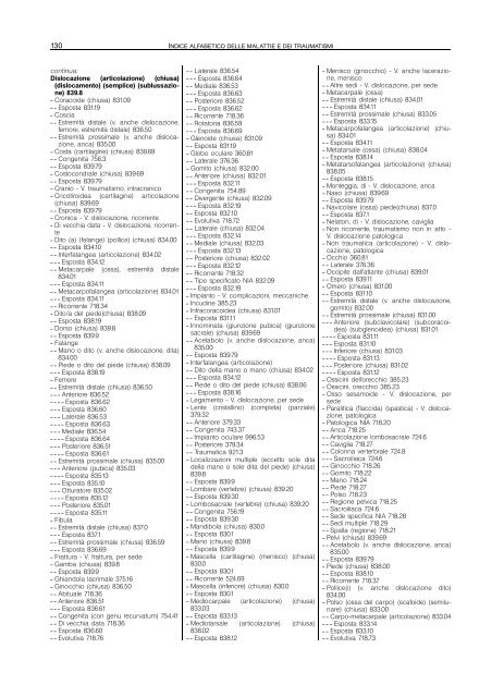 Classificazione delle malattie, dei traumatismi, degli interventi