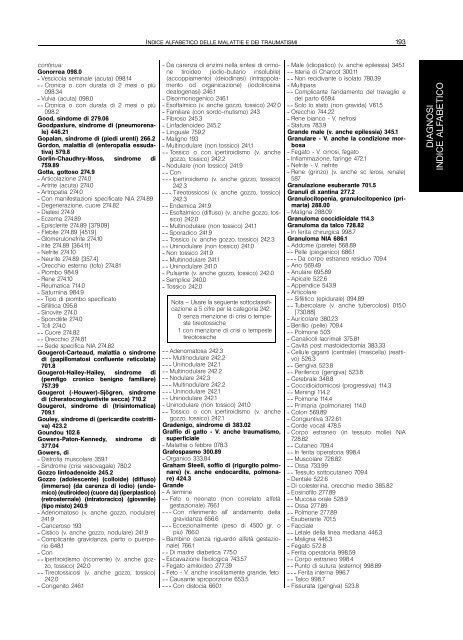 Classificazione delle malattie, dei traumatismi, degli interventi