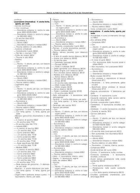 Classificazione delle malattie, dei traumatismi, degli interventi