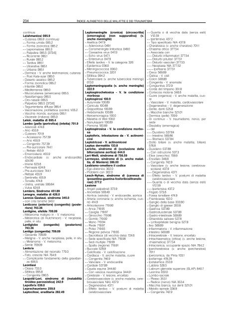 Classificazione delle malattie, dei traumatismi, degli interventi