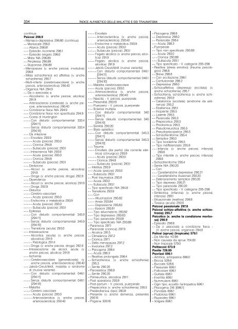 Classificazione delle malattie, dei traumatismi, degli interventi