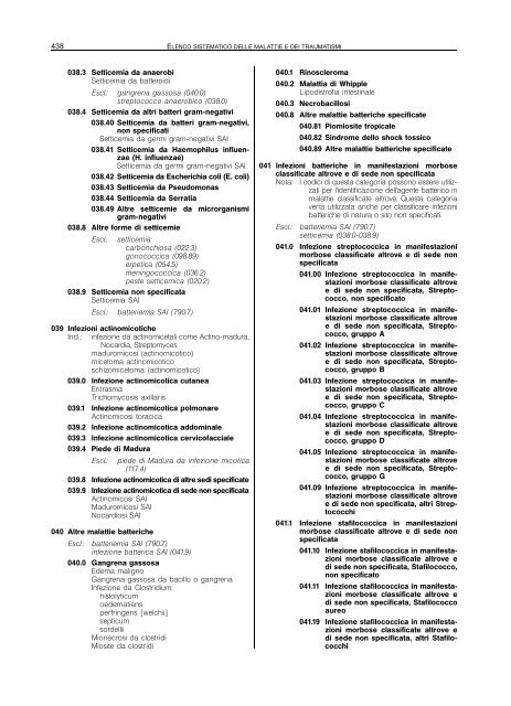 Classificazione delle malattie, dei traumatismi, degli interventi