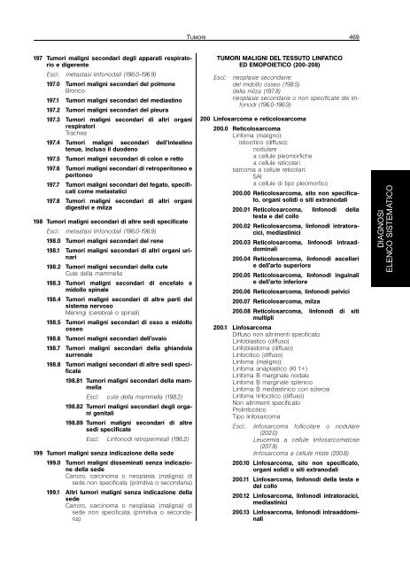 Classificazione delle malattie, dei traumatismi, degli interventi