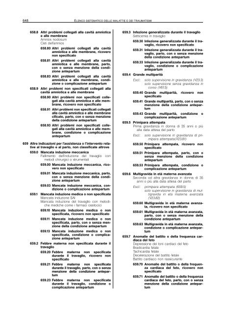 Classificazione delle malattie, dei traumatismi, degli interventi