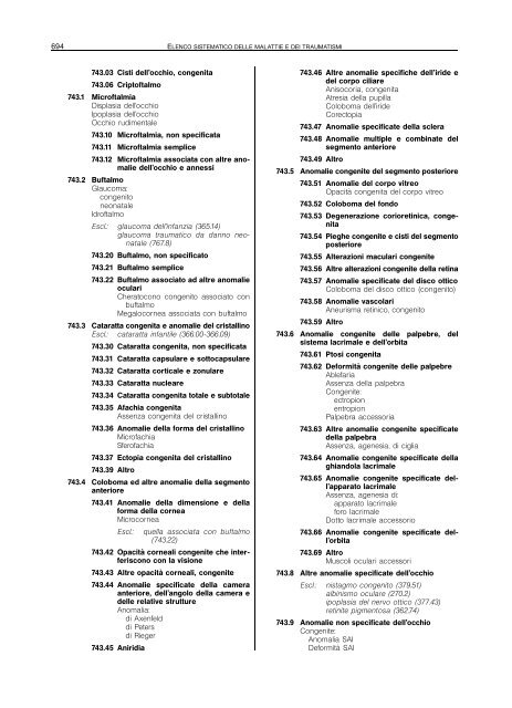 Classificazione delle malattie, dei traumatismi, degli interventi