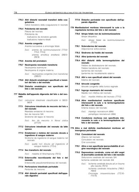 Classificazione delle malattie, dei traumatismi, degli interventi