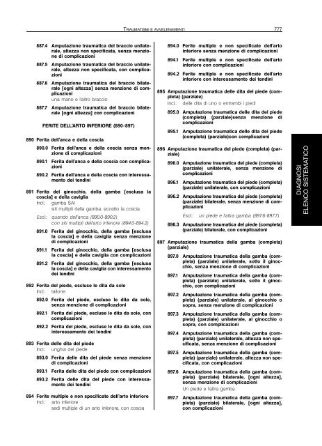 Classificazione delle malattie, dei traumatismi, degli interventi