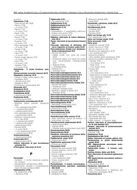 Classificazione delle malattie, dei traumatismi, degli interventi