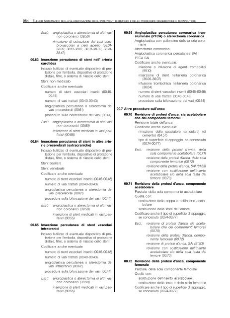 Classificazione delle malattie, dei traumatismi, degli interventi