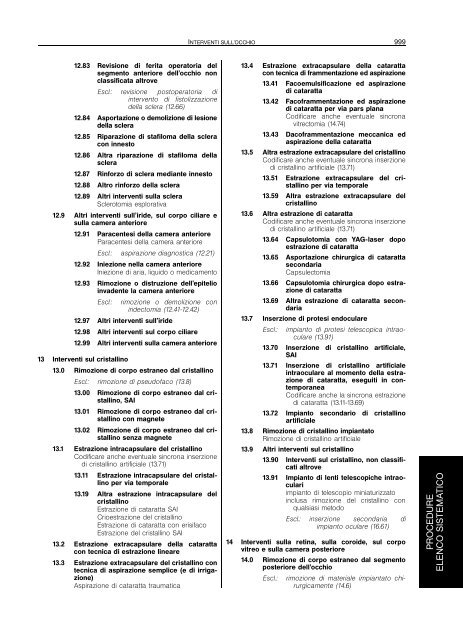 Classificazione delle malattie, dei traumatismi, degli interventi