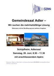 Gemeindesaal Adler - Gemeinde Schüpfheim