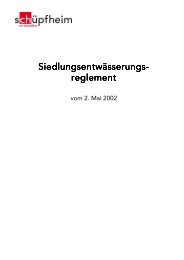 reglement - Gemeinde Schüpfheim