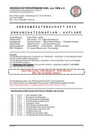 KM 2012 Orga-Plan Auflage - Schützenverein Hubertus Kiel