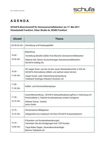 weitere Informationen (PDF, 21 KB) - SCHUFA