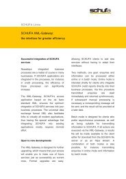 SCHUFA XML-Gateway: the interface for greater efficiency