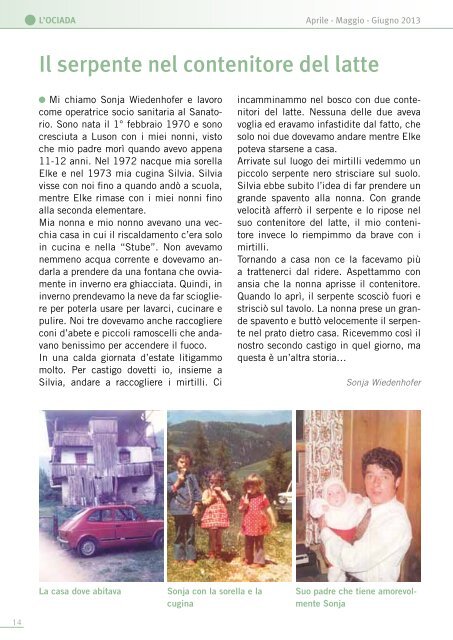 L'Ociada aprile - giugno 2013 (pdf - 2MB) - Casadiriposo ...