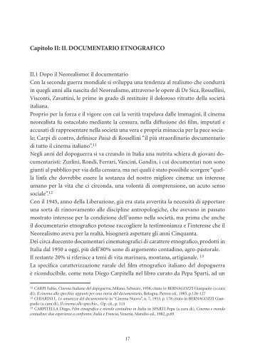 IL DOCUMENTARIO ETNOGRAFICO - Consiglio Regionale della ...