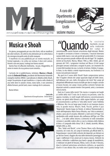 Musica e Shoah