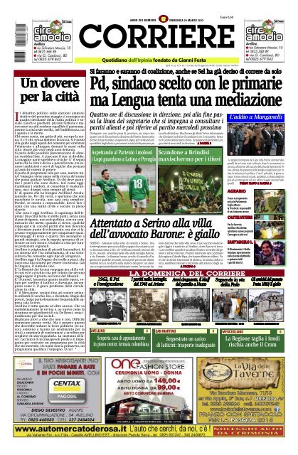Edizione del 24/03/2013 - Corriere