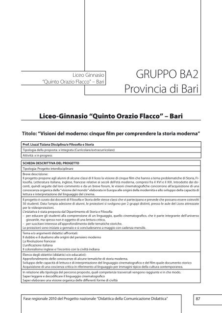 Didattica della Comunicazione Didattica - Simucenter Puglia - Dilos ...