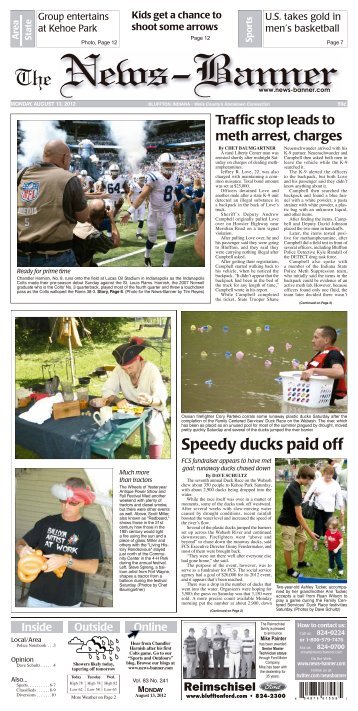 Speedy ducks paid off - Bluffton News Banner