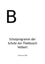 Schulprogramm der Schule Am Thekbusch in Velbert