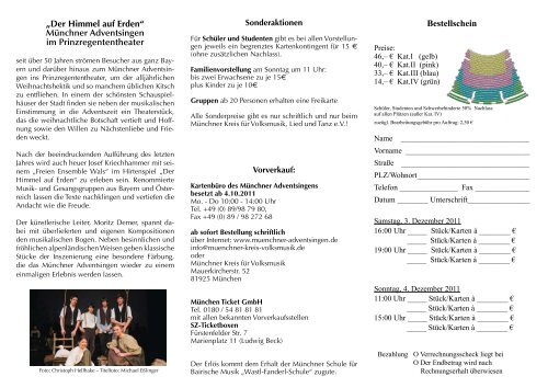 Münchner Adventsingen - Münchner Schule für bairische Musik