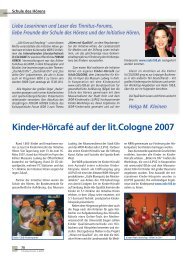 2007-2 SDH Mitteilung - Schule des Hörens