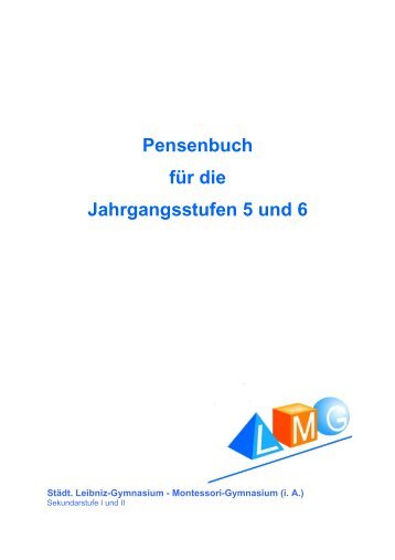 Pensenbuch für die Jahrgangsstufen 5 und 6 - Düsseldorfer ...