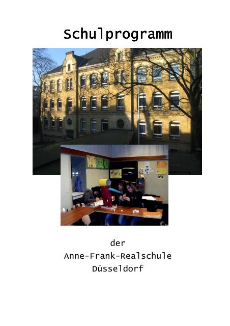 Schulprogramm Schulprogramm - Düsseldorfer Schulen im Internet