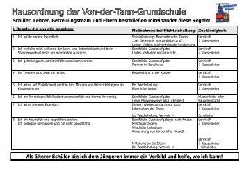 Unsere Hausordnung als pdf - Schulen in Regensburg