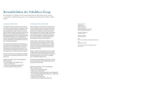 Geschäftsbericht 2005 (PDF) - Schulthess Group