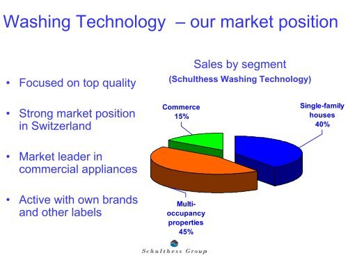 Download presentation for analysts September ... - Schulthess Group