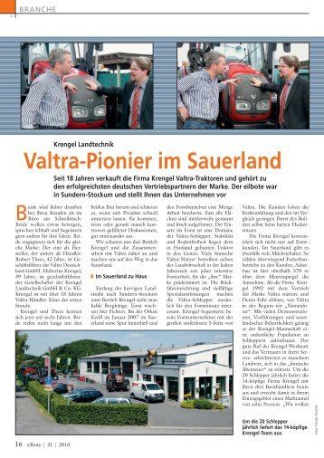 Valtra-Pionier im Sauerland - schulze