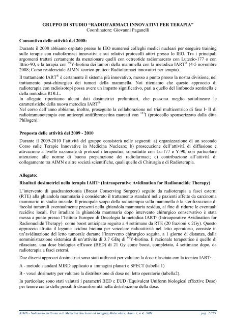 notiziario di medicina nucleare medicina nucleare ed ... - AIMN